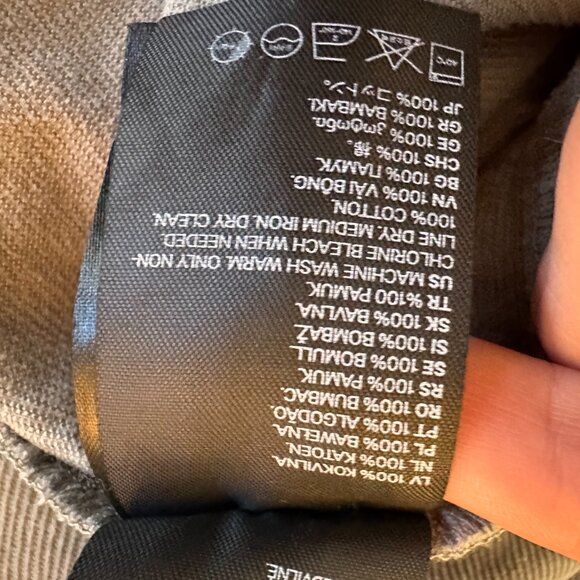 H&M Corduroy Sage Green Button Down Shirt - Size M - Picture 6 of 7